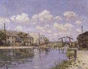 Alfred Sisley The Saint-Martin Canal oil painting reproduction